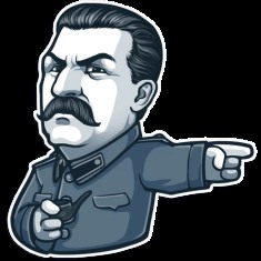 наклейка Сталин